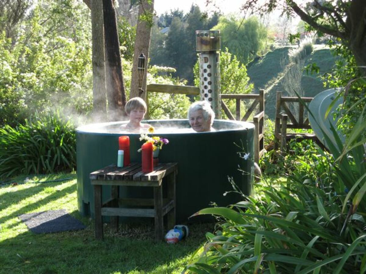 Harry's tub with Grandma