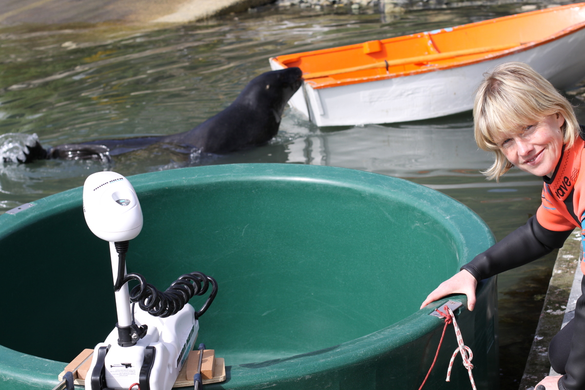 Sharon with Sea Lion
