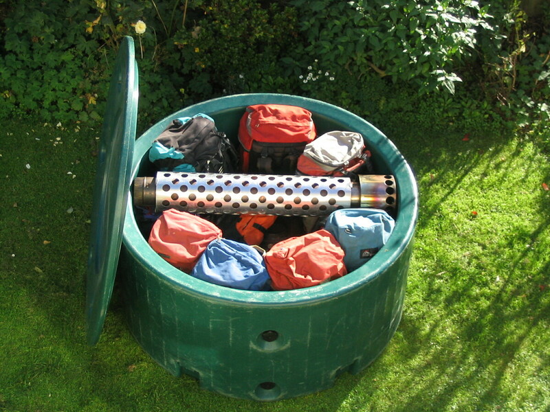 It’s not just waste space: lots of gear storage in the tub.