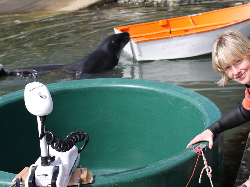 Sharon with Sea Lion